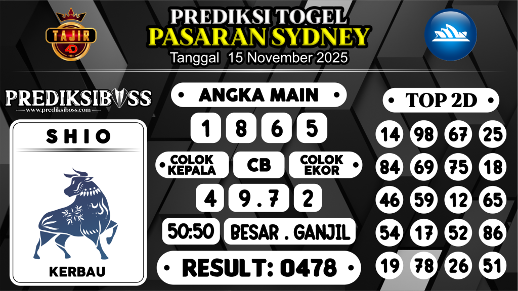 https://prediksibossgo.com/prediksi-boss-togel-sidney-sabtu-15-november-2025/